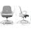 Silla oficina Sense7 Sopty reposabrazos móviles malla respaldo base nylon 120kg blanco
