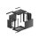 Bastidor de pared Lanberg WF01-6409-00B 9U 60kg 19'' Acero Negro IP20 Autoinstalable