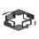 Bahut Lanberg WFFA-5604-10B 4U 60 kg avec serrure et rails de montage