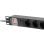 Régua de tomadas Lanberg PDU-08F-0200-BK 8 tomadas proteção interruptor rack