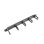 Panel gestión cables Lanberg AK-1202-B 1U 19" plástico negro RAL9004 320g