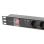 Régua de tomadas Lanberg PDU-05F-0200-BK 5 tomadas proteção alumínio 1U rack