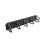 Panel gestión cables Lanberg AK-1204-B 2U 19" 10 asas negro metal plástico RAL9004