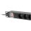 Lanberg PDU-08E-0200-BK Stromverteiler 8 Ausgänge 16A 1U Aluminium Schwarz