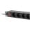 PDU Lanberg PDU-09E-0300-BK 9 salidas Tipo E 1U Horizontal 3m aluminio anodizado con protección y fusible automático