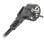 PDU Lanberg PDU-09E-0300-BK 9 salidas Tipo E 1U Horizontal 3m aluminio anodizado con protección y fusible automático