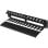 Organizador de cables Lanberg AK-1705-B 2U 19" acero negro RAL9004 incluye tornillos M6