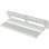 Organizador de cables Lanberg AK-1705-S 2U 19" acero gris RAL7035 con tapón y tornillos M6