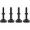 Pies para rack Lanberg AK-1602-B M10 ABS Metal Negro RAL9004 60kg Pack 4