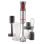 Liquidificador de imersão Ufesa BP4654 1200W com 20 velocidades, 4 lâminas e acessórios pretos e vermelhos