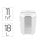 Destructor de Papel Fellowes LX70 4x40mm 18L 11 hojas Blanco
