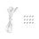 Pack de 3 roulements FDB blancs 3 en 1 pour refroidissement par air DeepCool 120 mm FL12 WH
