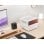 Caja PC Jonsbo N4 WHITE Micro Torre Blanco ITX micro ATX Acero Madera Gaming
