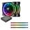 Ventilador suplementario Thermaltake Riing Plus 12 RGB 120mm 1500RPM con controlador y tiras LED
