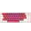 Teclado Mecânico GAMIAC RGB69G SF Kailh Blue Hot-Swap RGB Branco/Rosa