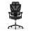 Cadeira ergonómica ACGAM CG-5245M, preta, sensor de peso, apoio lombar 3D/2D, 136 kg