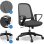 Silla Sense7 Sopty Malla Técnica Negro, Reposabrazos Ajustables y Ruedas 60mm