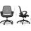 Silla Sense7 Sopty Malla Técnica Negro, Reposabrazos Ajustables y Ruedas 60mm