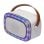 Altavoces Denver BTM-610 Portátiles Inalámbricos Bluetooth 10W iluminación LED multicolor Blanco