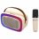 Altavoces Denver BTM-610 Portátiles Inalámbricos Bluetooth 10W iluminación LED multicolor Blanco