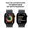 Apple Watch Series 10 GPS NFC 46mm OLED Schwarz/Violett Textil Einheitsgröße Wasserdicht 50m
