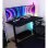 Mesa Gaming Arozzi Arena Small 114cm MDF Acero Pasacables Microfibra Negra