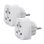 Adaptador universal de viaje Scape Travel 830 Schuko Tipo F compacto 250V 10A 2300W