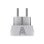 Adaptador universal de viaje Scape Travel 830 Schuko Tipo F compacto 250V 10A 2300W