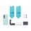 Custodia in silicone verde menta e pellicola protettiva per lo schermo Samsung Z Fold7