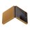 Capa de couro vegan castanho escuro para Samsung Z Flip7
