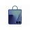 Custodia Samsung Ring Case Silicone Blu Navy con Anello per Galaxy Z Flip7