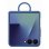 Custodia Samsung Ring Case Silicone Blu Navy con Anello per Galaxy Z Flip7