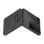 Custodia in silicone nero con anello per Samsung Z Flip7