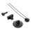Soporte para cámara DJI Osmo Action Surfing Tether Kit Montaje Rápido Tabla de Surf Negro
