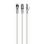 Cable de red Gembird PP6A-LSZHCU-W-5M 5m Cat6a S/FTP RJ-45 Blanco chapado en oro LSZH