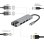 Hub Gembird 2 Ports 5 Gbps Modell A-CM-COMBO5-04 Extras HDMI 4K, LAN, PD 87 W