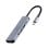 Hub USB Gembird A-CM-COMBO5-02 USB-C 5Gbps HDMI 4K PD 87W Carcasa Metal Plata