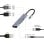 Hub USB Gembird A-CM-COMBO5-02 USB-C 5Gbps HDMI 4K PD 87W Carcasa Metal Plata