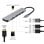Adaptador multipuerto Gembird A-CM-COMBO6-02 USB 3.2 Type-C HDMI 4K SD MicroSD USB 3.1 USB 2.0