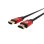HDMI Kabel GENESIS NKA-0787 3m 1.4 3D Schwarz Rot HDMI Kabel