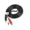 Audio-Kabel Lanberg CA-MJRC-10CC-0020-BK 3,5mm Stecker auf RCA Stecker 2m Schwarz Rot Weiß