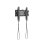Soporte de pared TV Gembird WM-42F-01 30kg VESA 200x200 Acero Nivel Integrado Negro