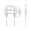 Soporte de pared TV Gembird WM-42F-01 30kg VESA 200x200 Acero Nivel Integrado Negro