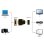 Adaptador HDMI a DVI Gembird M/H Negro contactos oro compatibilidad universal