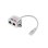 Adaptador Lanberg AD-0026-S 10/100Base-T(X) Cat5e Plata Níquel 1 pieza