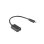 Adaptador OTG Lanberg AD-OTG-UM-01 0.15m Micro-USB A a USB A USB 2.0 Negro