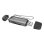 Lector de Tarjetas NATEC NCZ-2262 USB 3.1 Negro Gris 5000 Mbit/s MicroSD SDXC SDHC