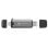 Lector de Tarjetas NATEC NCZ-2262 USB 3.1 Negro Gris 5000 Mbit/s MicroSD SDXC SDHC