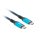 Cable USB-C Lanberg CA-CMCM-45CU-0015-BK 1,5m 40Gbps 8K 240W Trenzado Algodón