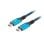 Cabo USB4 Lanberg CA-CMCM-45CU-0010-BK 1m Preto Azul USB C 40 Gbit/s